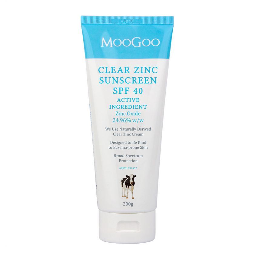 MooGoo Clear Zinc Sunscreen SPF 40 [SZ:200G]