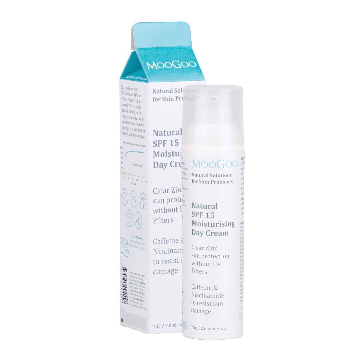 MooGoo Natural SPF 15 Moisturising Day Cream 75g