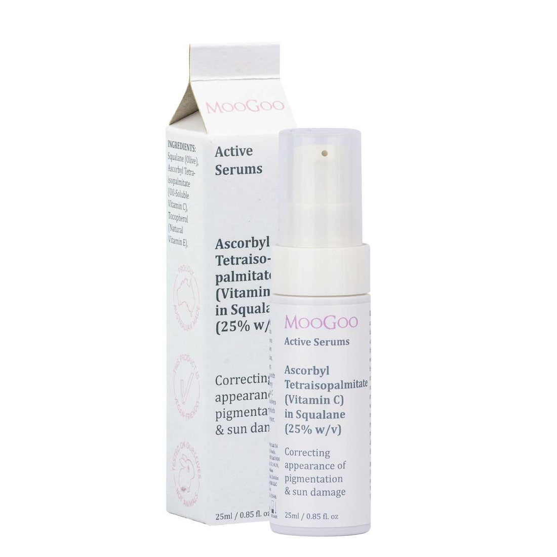 MooGoo Ascorbyl Tetraisopalmitate (Vitamin C) in Squalene (25% w/v) 25mL
