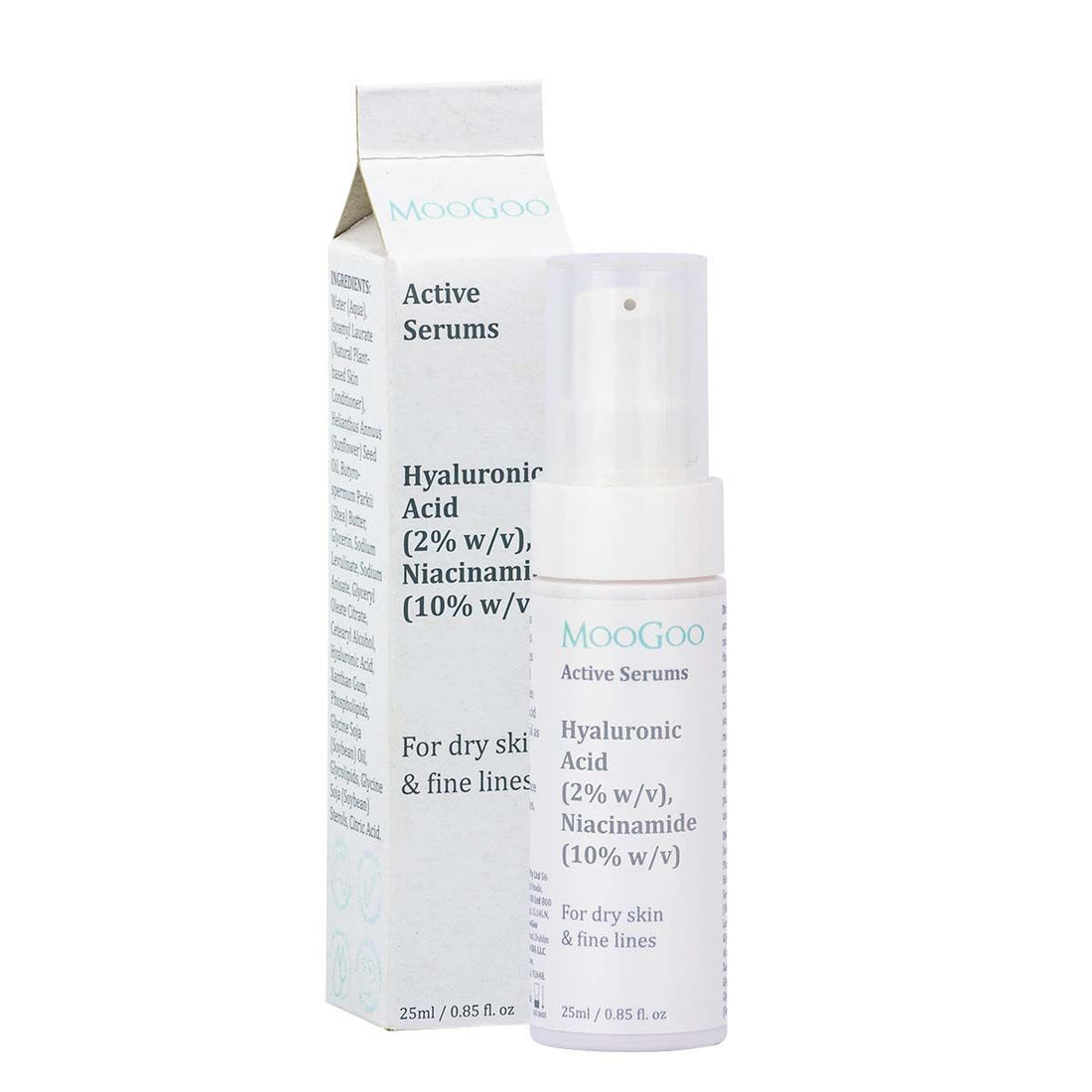 MooGoo Hyaluronic Acid (2% w/v), Niacinamide (10% w/v) Active Serum 25mL