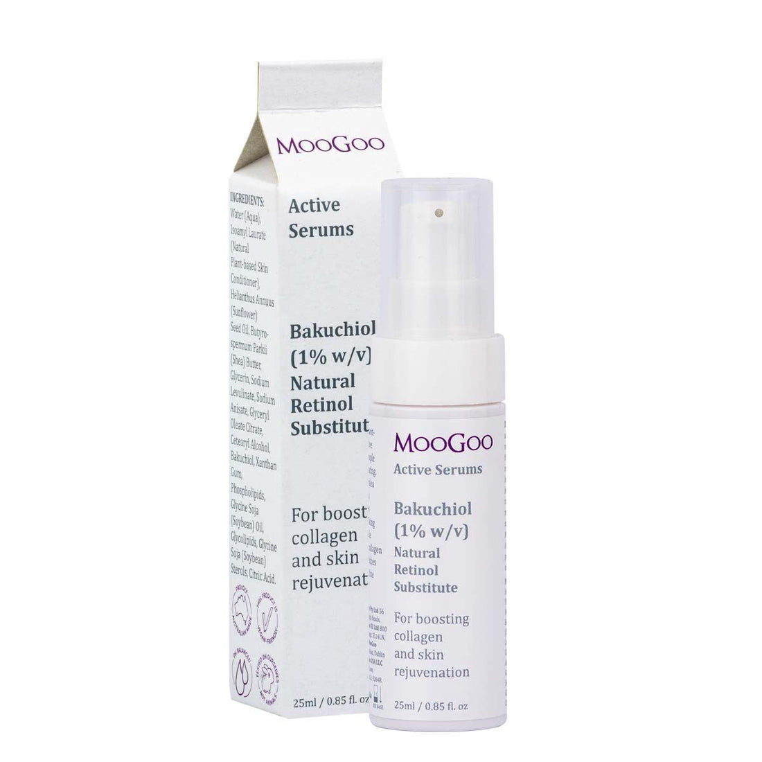 MooGoo Bakuchiol (1% w/v) Natural Retinol Substitute Active Serum 25mL