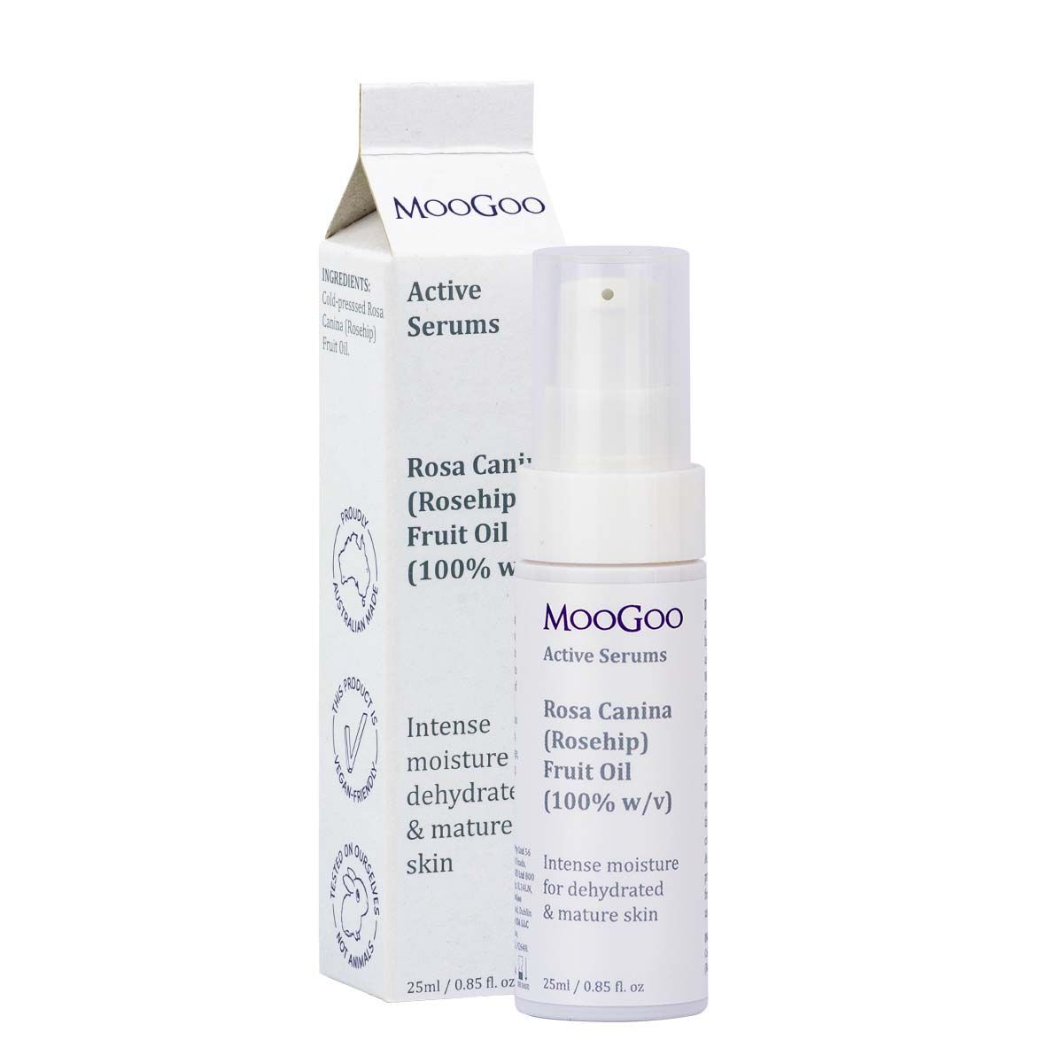 MooGoo Rosa Canina (Rosehip) Fruit Oil (100%) w/v 25mL