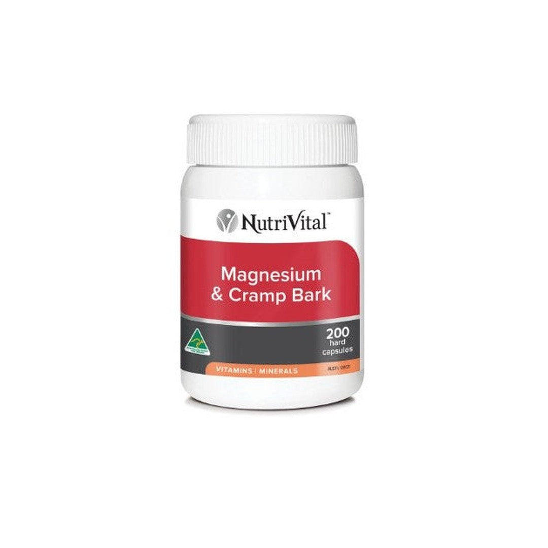 Nutrivital Magnesium & Cramp Bark 200 Capsules