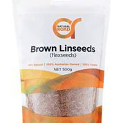Natural Road Brown Linseeds (Flaxseeds) 500g
