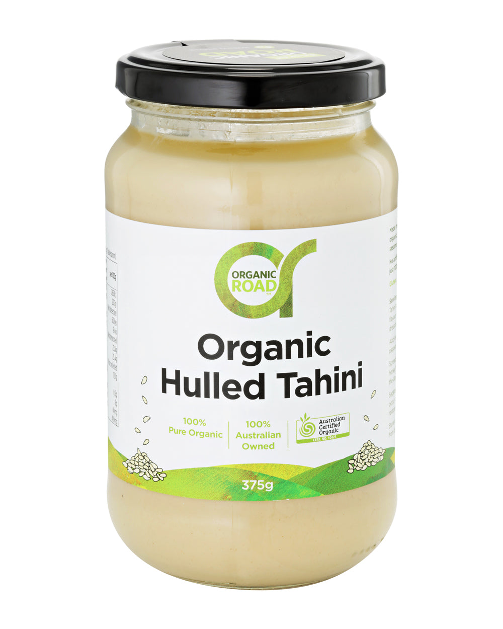 Organic Road Hulled Tahini 375g