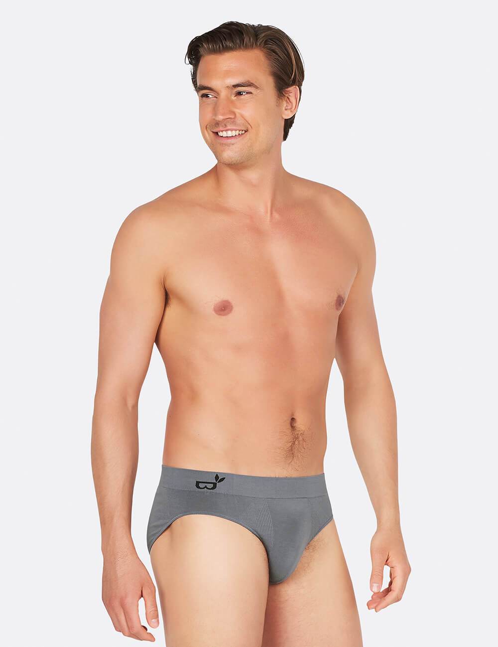 Men's Briefs - Charcoal / S