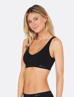 Padded Shaper Crop Bra - Black / M