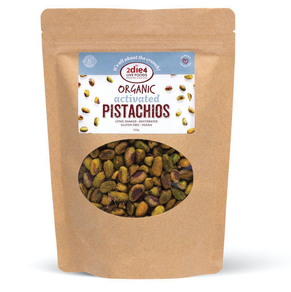 2die4 Organic Activated Pistachios [SZ:100G]
