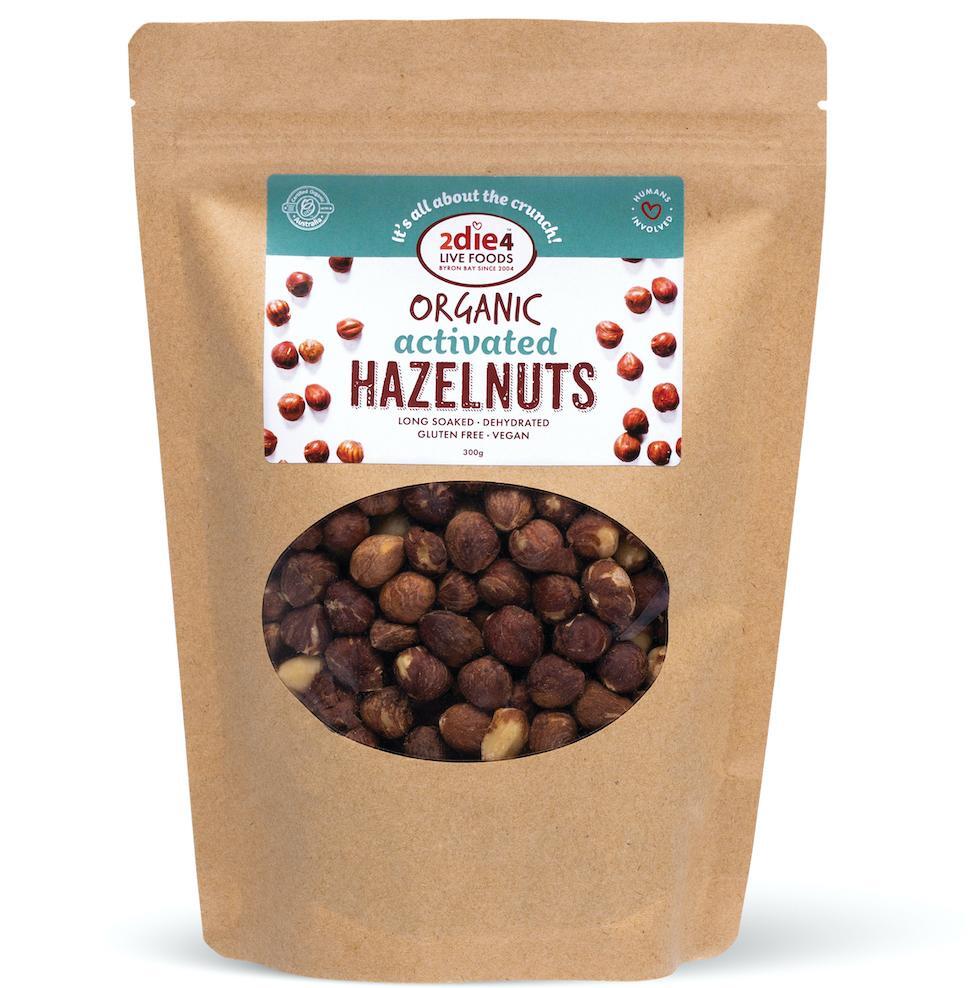 2die4 Organic Activated Hazelnuts [SZ:120G]