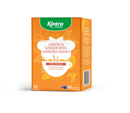 Kintra Foods Lemon & Ginger with Manuka Honey Tea - 25 Teabags