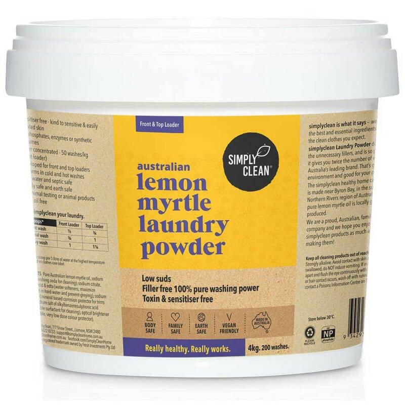 Simply Clean Laundry Powder Lemon Myrtle 4kg
