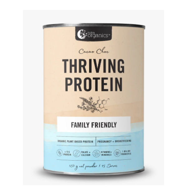 Nutra Organics Thriving Protein 450g [FLA:CACAO CHOC]