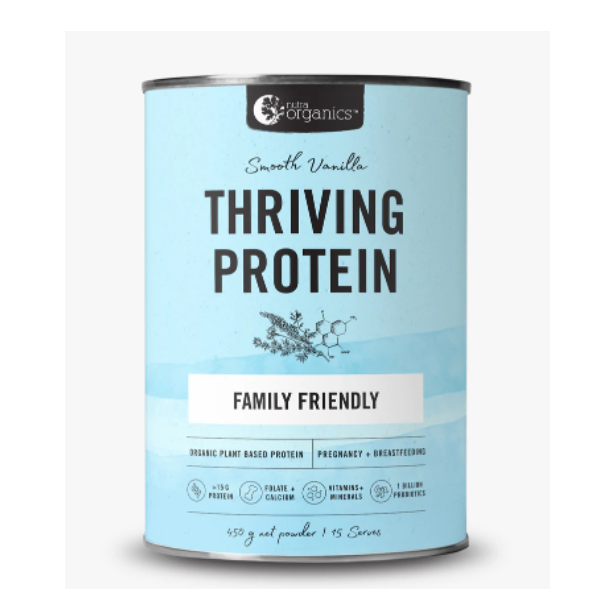 Nutra Organics Thriving Protein 450g [FLA:SMOOTH VANILLA]