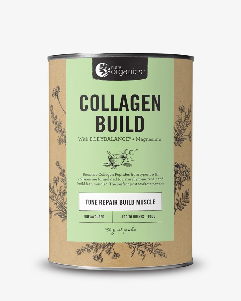 Nutra Organics Collagen Build Unflavoured Powder [SZ:450G]