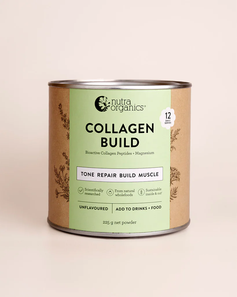 Nutra Organics Collagen Build Unflavoured Powder [SZ:225G]