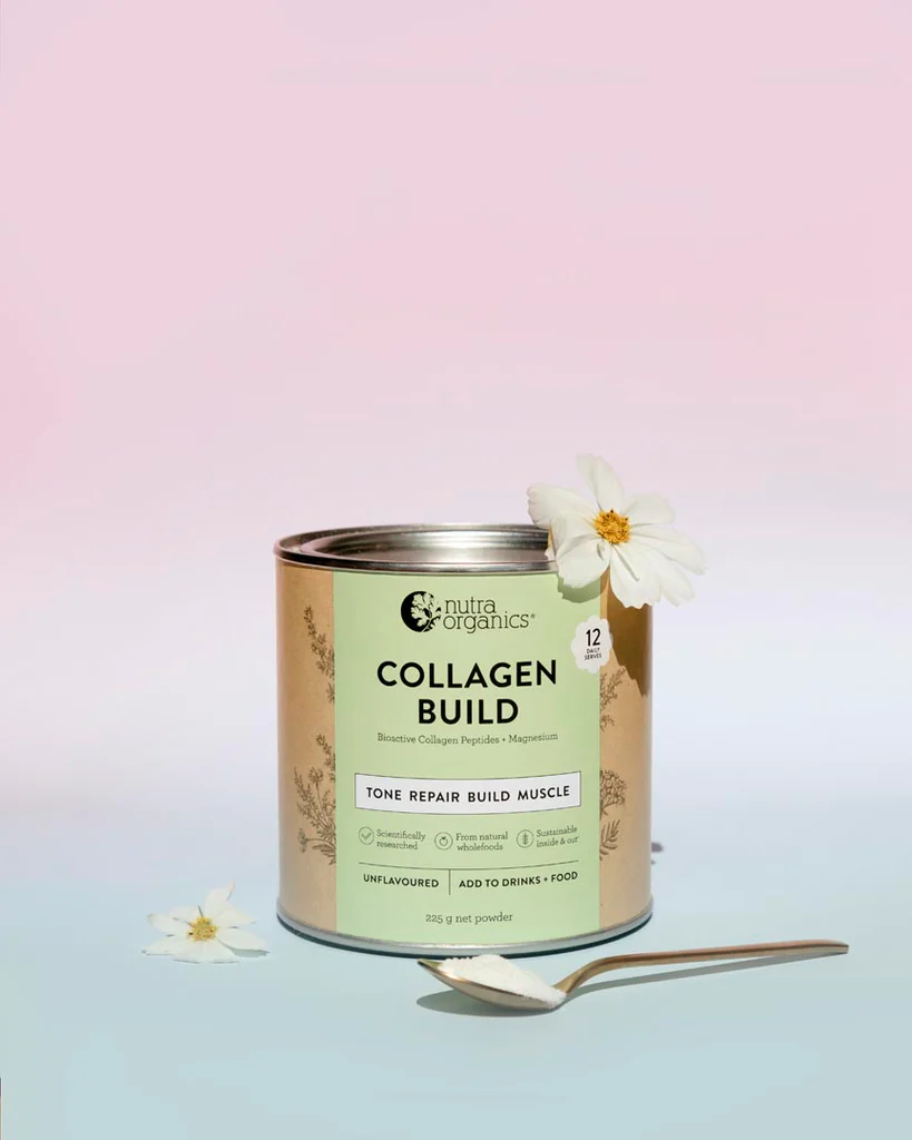 Nutra Organics Collagen Build Unflavoured Powder [SZ:225G]