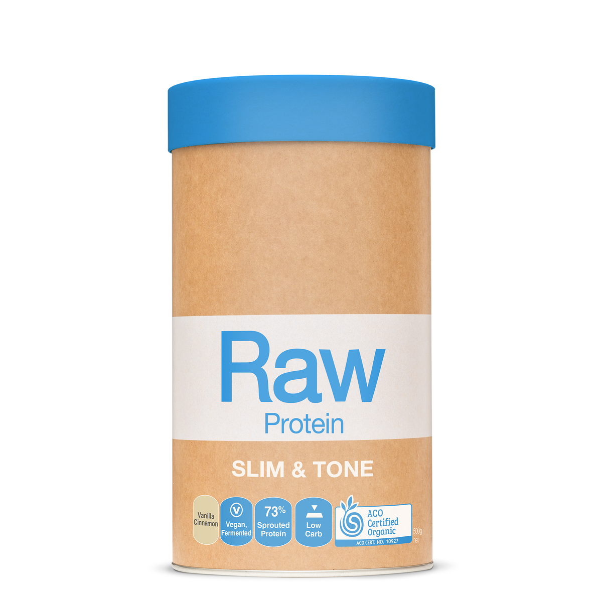 Amazonia Slim & Tone Raw Protein [FLA:VANILLA CINNAMON SZ:500G]