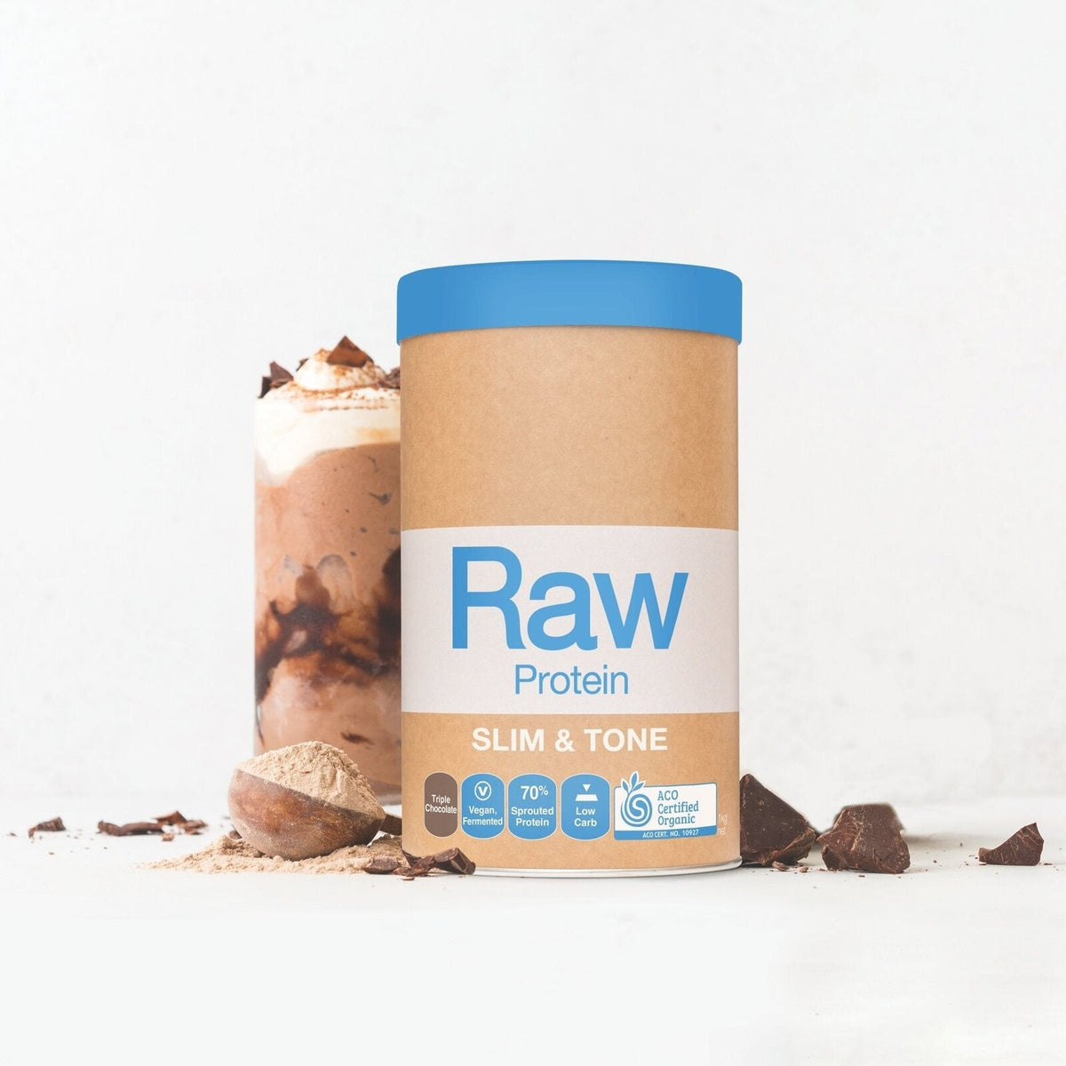 Amazonia Slim & Tone Raw Protein [FLA:TRIPLE CHOCOLATE SZ:1KG]