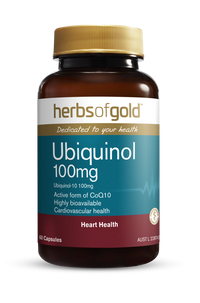 Herbs of Gold Ubiquinol 100mg [SZ:60 CAPSULES]