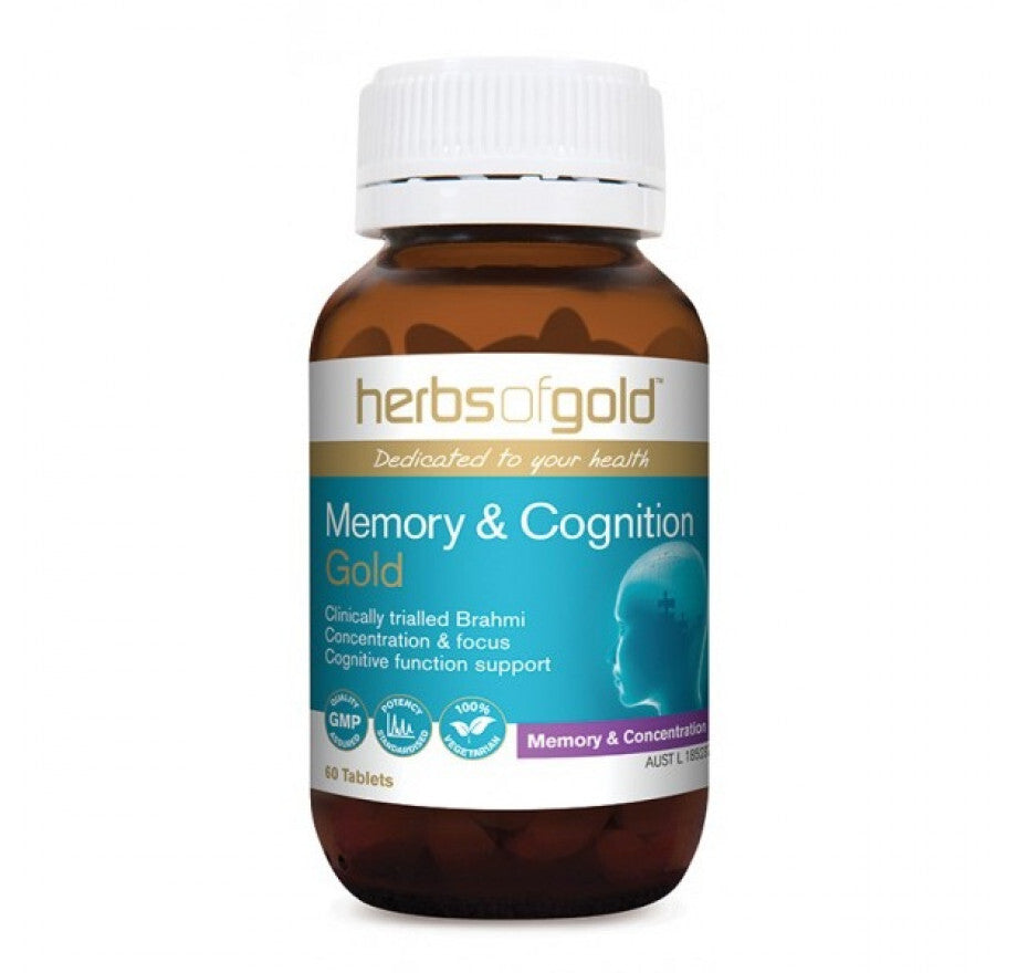 Herbs of Gold Memory & Cognition Gold 60 Tablets