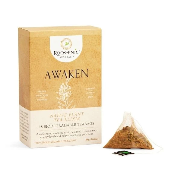 Roogenic Awaken 18 Biodegradable Teabags